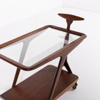 Rare Bar Cart/Serving Trolley From Gianfranco Frattini, Italy 1960’S thumbnail 10