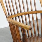 Leuke Set Van 2 Antieke Engelse Windsor Stickback Chairs Uit De 19e Eeuw Gemaakt Van Iepenhout thumbnail 14