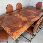 Vintage Design Regency Eettafel + 6 Stoelen – Belgochrom thumbnail 10