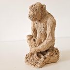 C Evers Vintage Beeld Aap Sculptuur thumbnail 5