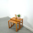 Teak Vintage Bijzettafel Set thumbnail 7
