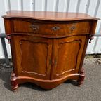 Antieke Mahonie Biedermeier Penantkast / Dienstbodekast thumbnail 16