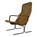 Vintage Rotan Fauteuil - Dirk Van Sliedregt Jaren 60 Design thumbnail 2