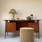 Vintage Deens Design Teakhouten Bureau thumbnail 2