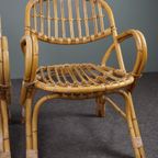 Prachtige Set Van 2 Rotan Fauteuils/ Lounge Chairs Met Armleuningen thumbnail 7