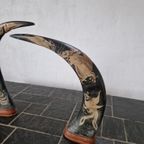 Vintage Draak Phoenix Feniks Buffel Hoorns. thumbnail 3