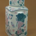 Vintage Dekselvaas Gemberpot Pastel Chinees thumbnail 3