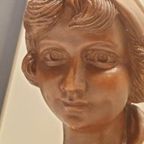 Kunsthars Buste Borstbeeld Jonge Vrouw Genummerd thumbnail 6