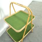 Rotan Dubbele Dienblad Met Groen Blad thumbnail 10