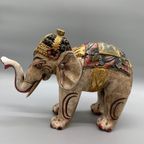 Vintage Houten Olifant Balinees Xl thumbnail 5
