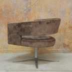 Als Nieuw! Bruine Stoffen Montis Turner Design Draaifauteuil thumbnail 7