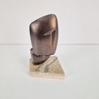 Abstract Keramiek Beeld Op Marmer Voet ‘60 thumbnail 2