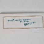 Vintage Cakeschaal Henk Potters Keramiek Handmade '61 Schaal thumbnail 8