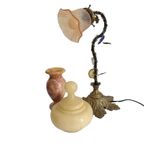 Vintage Albast Pot Met Deksel, Jaren '50 thumbnail 3
