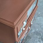 Kastje, Klein Dressoir, Vitrinekast, Commode, Gerestyled thumbnail 2