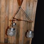 Retro Hanglamp Met Drie Glazen thumbnail 2