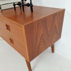 Vintage Ladenkastje | 4 Lades Teak Hout thumbnail 5