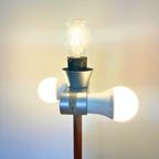 Midcentury Design Vloerlamp - Teak, Ecru Kap Temde Leuchten thumbnail 9