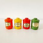 4 Vintage Kruidenpotjes Kunststof Kruiden Potjes Retro Emsa thumbnail 3