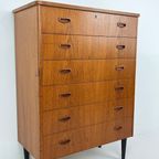 Scandinavisch Vintage Teak Fineren Ladekast Kalmar thumbnail 11