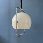 Vintage Witte Mid Century Gepo Eyeball Space Age Hanglamp thumbnail 7