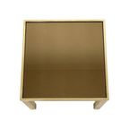 Belgo Chrom Dewulf Bijzettafel Plantentafel 23 Karaat Goud Rookglas Design thumbnail 7