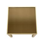 Belgo Chrom Dewulf Bijzettafel Plantentafel 23 Karaat Goud Rookglas Design thumbnail 9