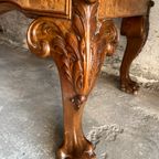 Burr Walnut Veneer Cabinets On Cabrio Legs thumbnail 6