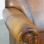 Stoere, Mooie En Comfortabele Rundleren Fauteuil/Armchair Met Diepe Warme Kleuren Een Prachtig Pa thumbnail 11