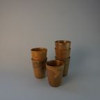 Brown Ceramic Stonewear Grés Coffee Cups thumbnail 3