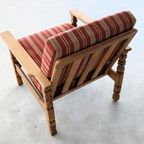 Brutalist Easy Chair | Vintage Fauteuil | Jaren 60 | Eiken thumbnail 5