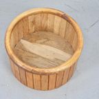 Vintage Planter Eiken Hout Plantenbak Scandinavisch Design thumbnail 3