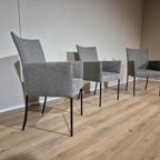 3x Bert Plantagie Eetkamerstoelen - Grijs - Taupe - Design thumbnail 8