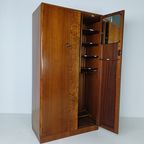 Prachtige Engelse Art Deco Burrnut-Garderobe thumbnail 16