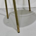 Vintage Hollywood Regency Stoel - Messing, Jaren '70 thumbnail 4