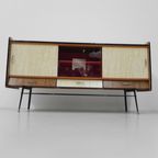 Vintage Formica Dressoir Met Schuifdeuren thumbnail 8