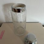 Vintage Cocktail Shaker Glas / Zilver thumbnail 6