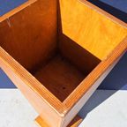 Vintage Planten Zuil, Plantenbak, Houten Planten Standaard thumbnail 5