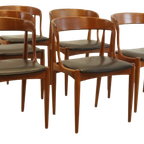 Set Van 6 Johannes Andersen Voor Uldum Stoelen Vintage Eetkamerstoelen thumbnail 6