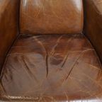 Karaktervolle En Unieke Bruine Aviator Design Fauteuil Gemaakt Van Rundleer thumbnail 7