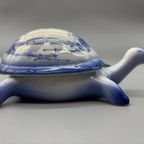 Dekseldoos Schildpad Blauw/wit thumbnail 7