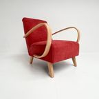 Gerenoveerde Jindrich Halabala Fauteuil, 1950’ thumbnail 4