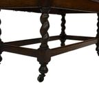 Antieke Secretaire Met Gedraaide Poten Jaren 50 Design thumbnail 21