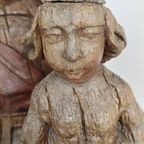 Houten Beeld Van De Maagd Maria Met Jezus thumbnail 11