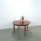 Vintage Design Uitschuifbare Palissander Lübke Ronde Tafel thumbnail 6