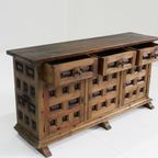 Vintage Spaans Houten Brutalist Dressoir 1960s thumbnail 4
