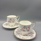 Elizabethan Set Dames & Heren Kop En Schotels Pastel thumbnail 2