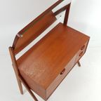 Vintage Deense Kaptafel Teak | Make Up Kastje Teak thumbnail 5