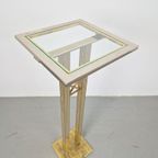Regerncy Fratelli Orsenigo Zuil Messing Chrome Side Table 70 thumbnail 3