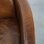 Set Van 2 Unieke En Comfortabele Bruine Rundleren Aviator Design Fauteuils/ Armchairs thumbnail 10